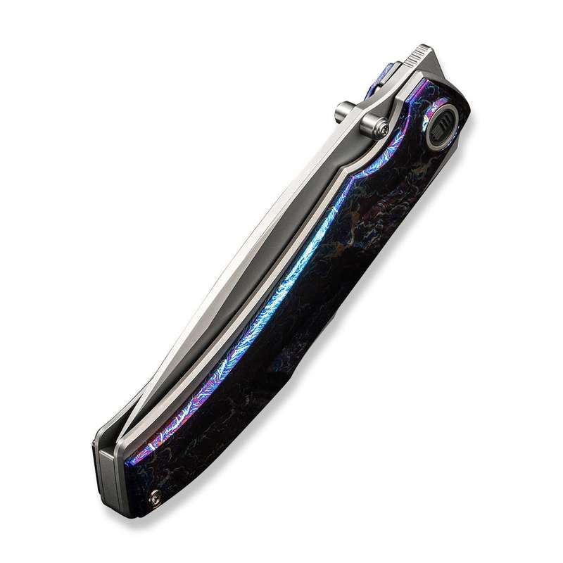 WEKNIFE Swordfin Front Flipper & Thumb Stud Knife Titanium Handle (3.28" CPM 20CV Blade) WE23067-1