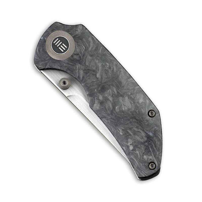 WEKNIFE Thug Thumb Stud Knife Titanium & Carbon Fiber Handle (2.69" CPM 20CV Blade) 2103C