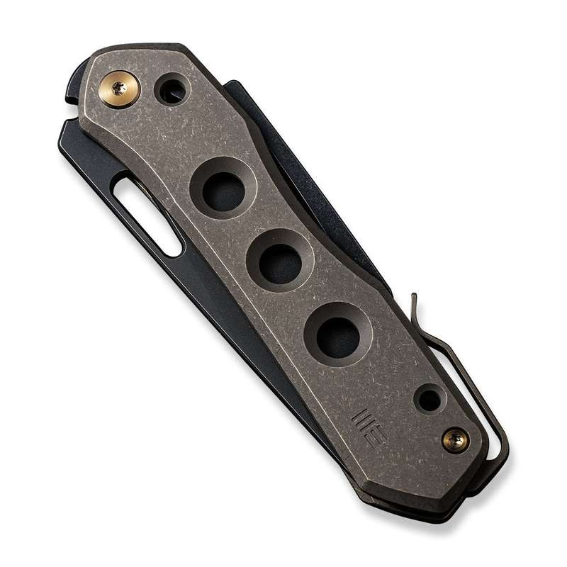WEKNIFE Vision R Manual Thumb & Thumb Hole & Superlock Knife Titanium Handle (3.54" CPM 20CV Blad...