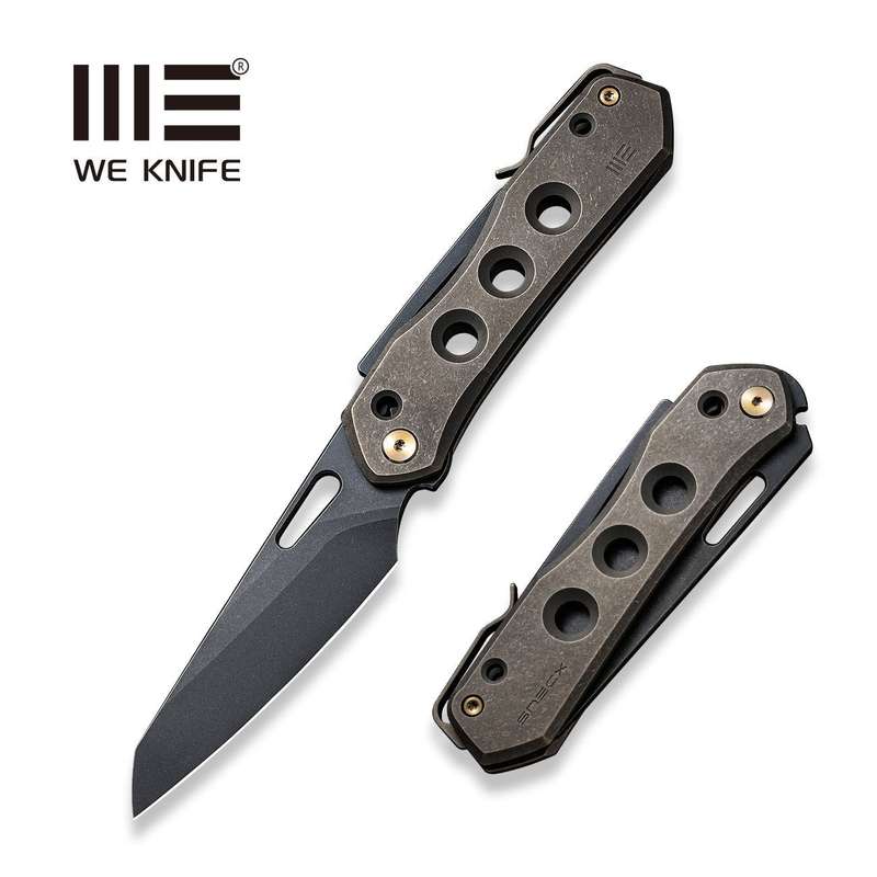 WEKNIFE Vision R Manual Thumb & Thumb Hole & Superlock Knife Titanium Handle (3.54" CPM 20CV Blad...