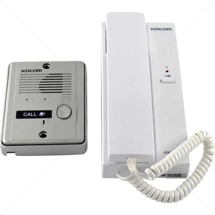 KOCOM 1-1 Audio Intercom Kit Metal Gate Station 6/12VDC Dual Voltage - Part No: IC54-3