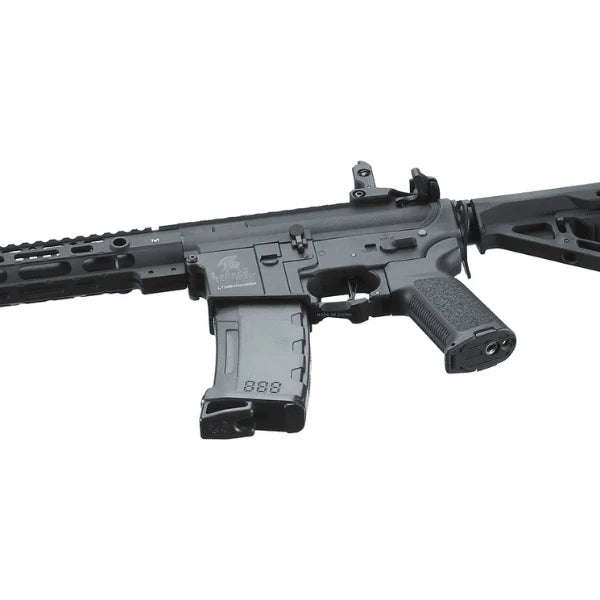 Lancer Tactical LT39BV-G3 LT-39 GEN 3 AEG W/Delta Stock BK, Metal Rail 6mm Black Airsoft Rifle