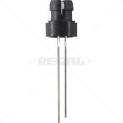 5mm Hi-Bright Blue LED + Grommet  Panel Mount Indicator Light