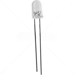 5mm Hi-Bright Blue LED + Grommet  Panel Mount Indicator Light