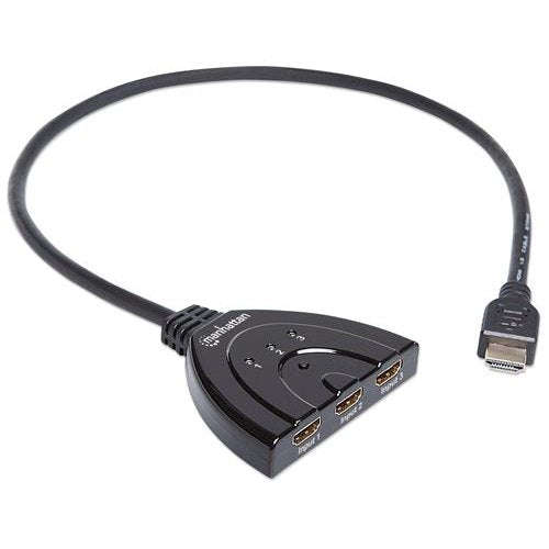 Manhattan 1080p 3-Port HDMI Switch  Connect Multiple Devices Effortlessly