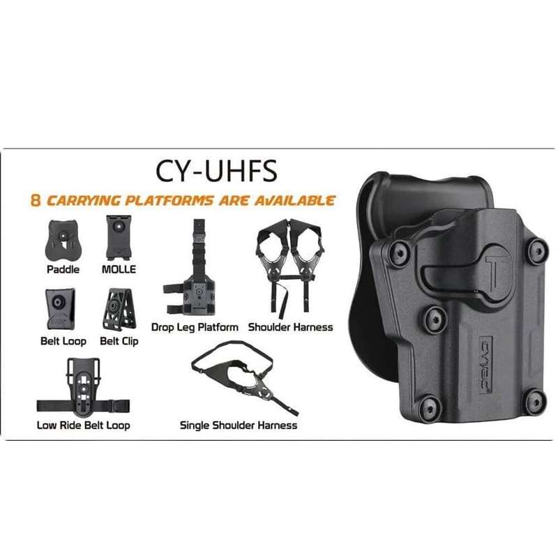 Cytec Mega Universal Left Hand Holster HS OWB