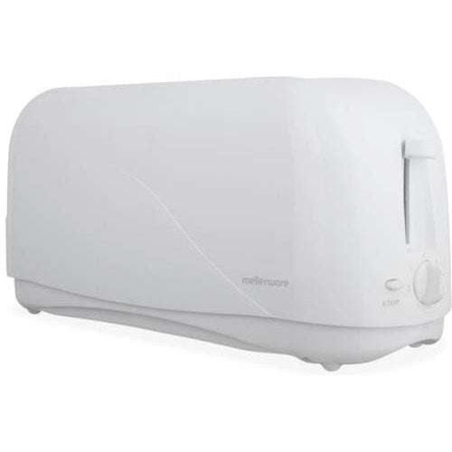 Mellerware 4 Slice Toaster 1300W Hot Slice - White