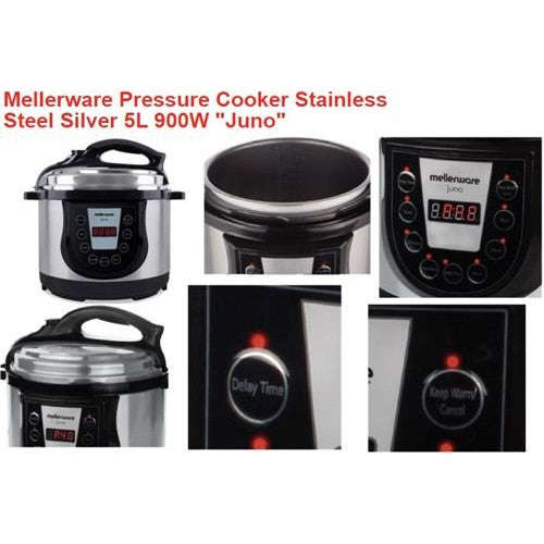 Mellerware 5L Pressure Cooker 900w; Digital display