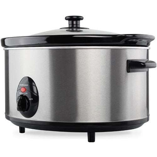 Mellerware Stainless Steel Brushed Slow Cooker 6.5L  320W