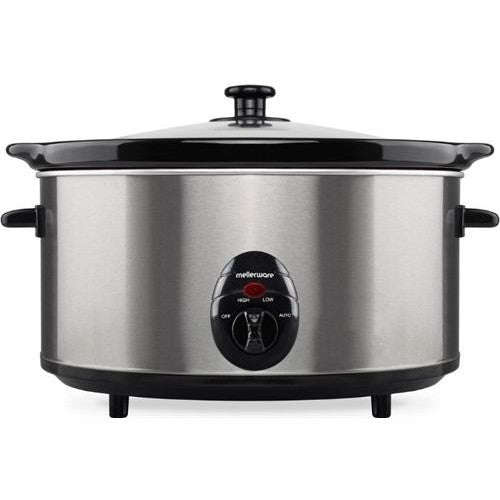 Mellerware Stainless Steel Brushed Slow Cooker 6.5L  320W