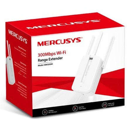 Mercusys MW300RE WiFi 4 Range Extender - Boost Your Wi-Fi Coverage