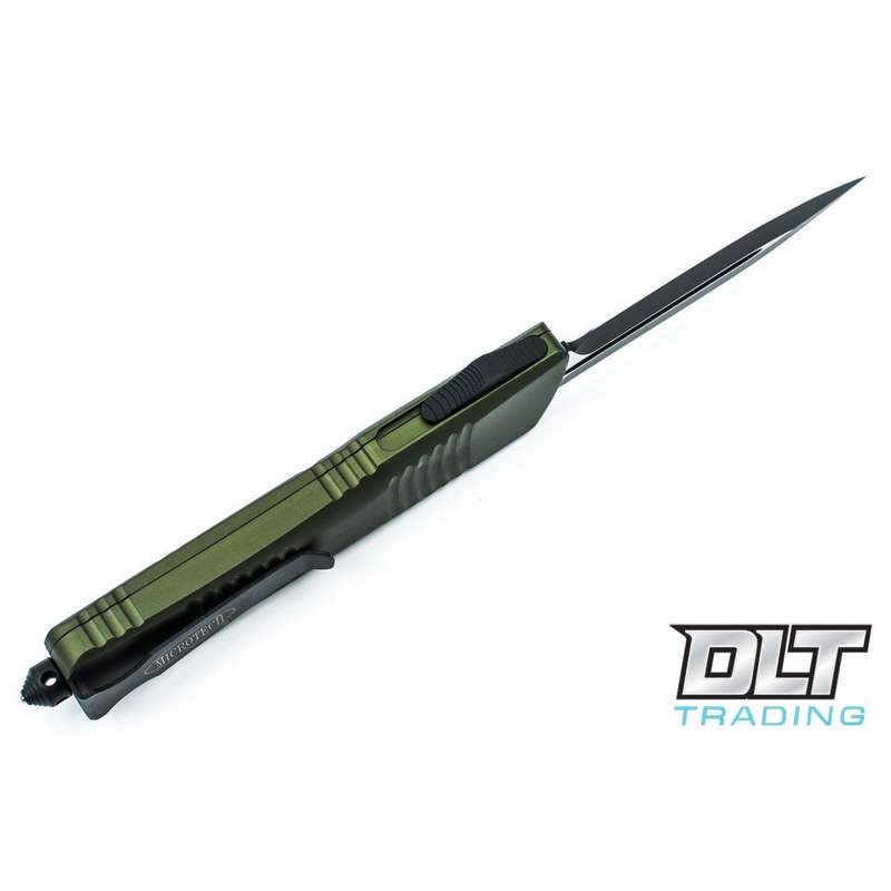 Microtech 142-1OD Combat Troodon D/E - OD Green Handle - Black Blade
