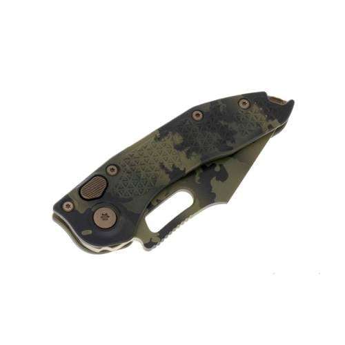 Microtech 169-1OCS Stitch S/E - Olive Green Camo Handle | Blade