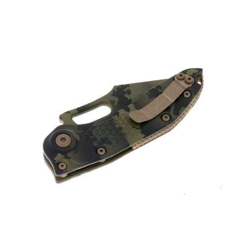 Microtech 169-1OCS Stitch S/E - Olive Green Camo Handle | Blade