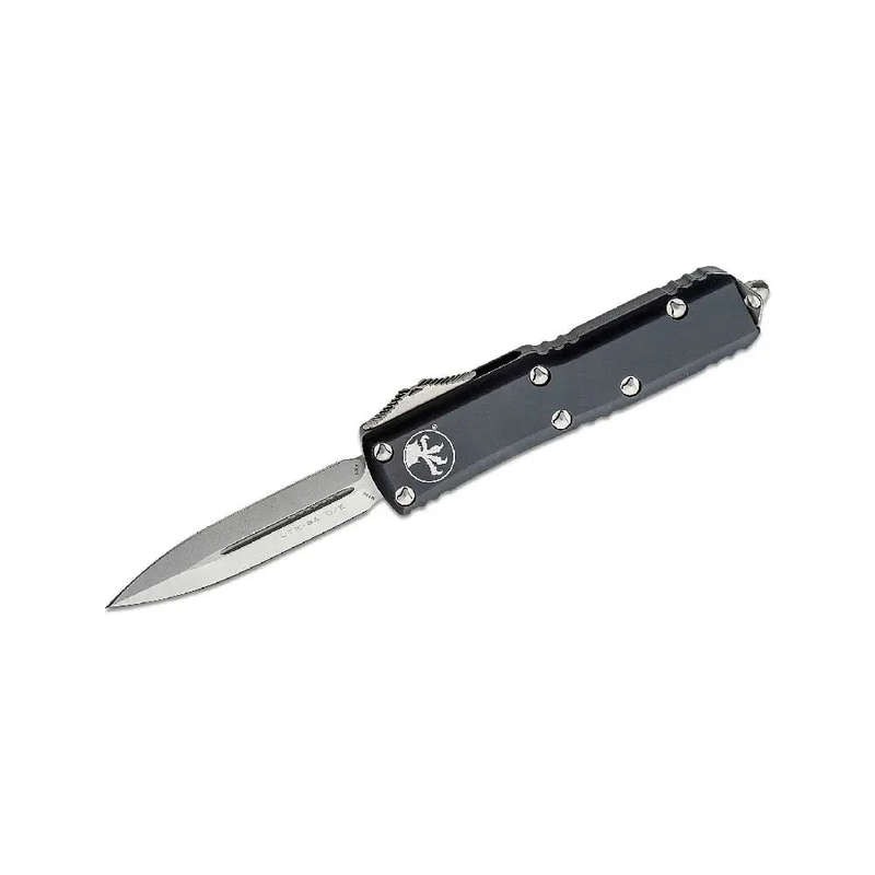 Microtech 232-10 UTX-85 AUTO OTF Knife  Stonewashed Double Edge Blade