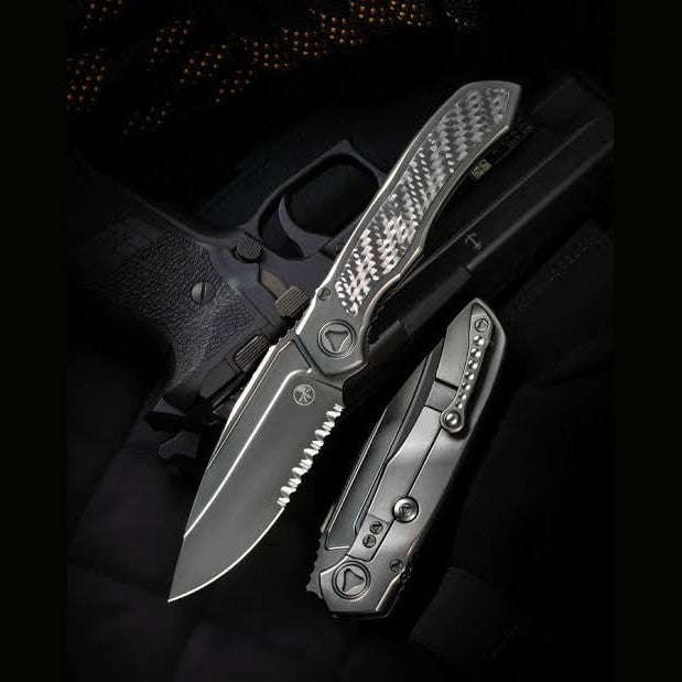 Microtech Anax Manual Folding Knife  190C-2DLCTCFITI