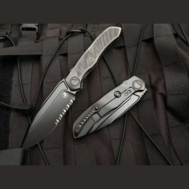 Microtech Anax Manual Folding Knife  190C-2DLCTCFITI