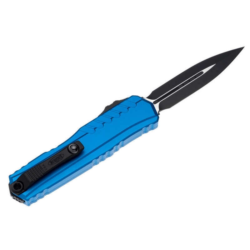 Microtech Cypher II D/E Black Standard Blue 1242-1Bl
