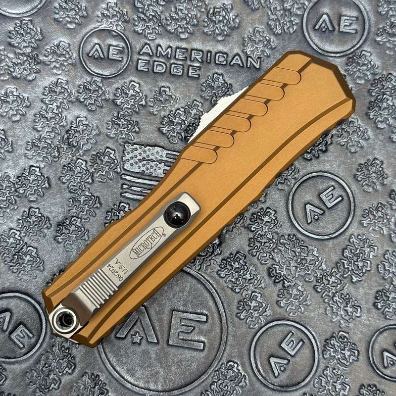 Microtech Cypher II S/E Tan Stonewash Standard 1241-10TA