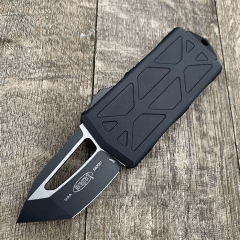 MICROTECH EXOCET T/E BLK TACTICAL  158-1T