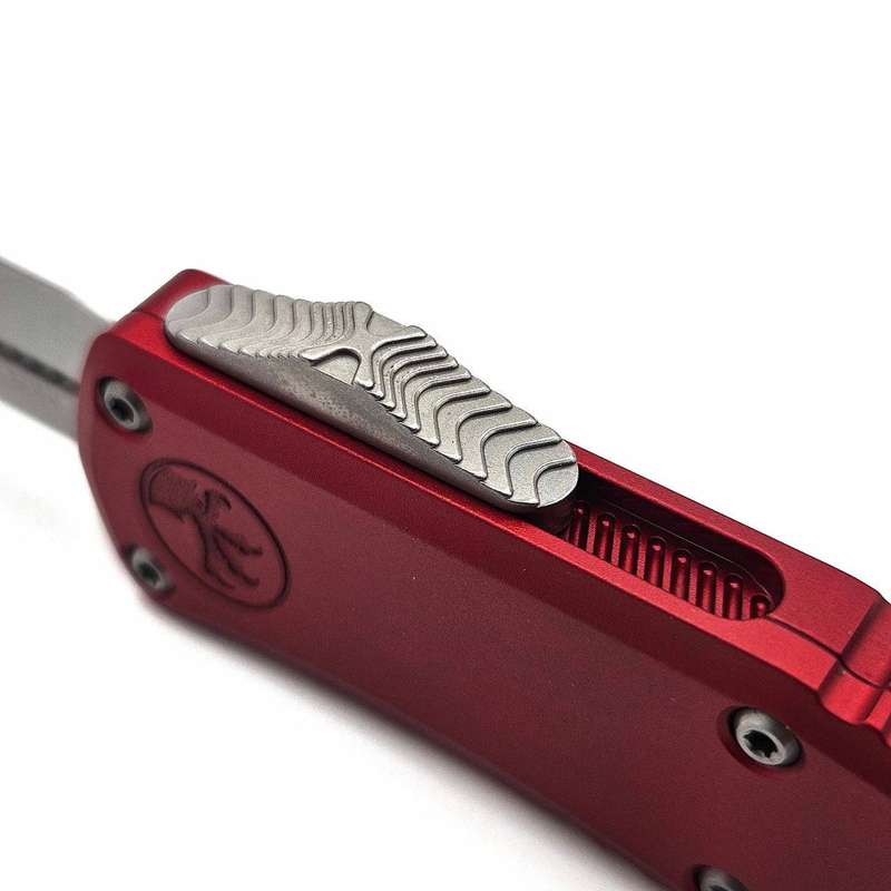 Microtech Hera® II Mini D/E Red Stonewash Standard  1702M-10RD