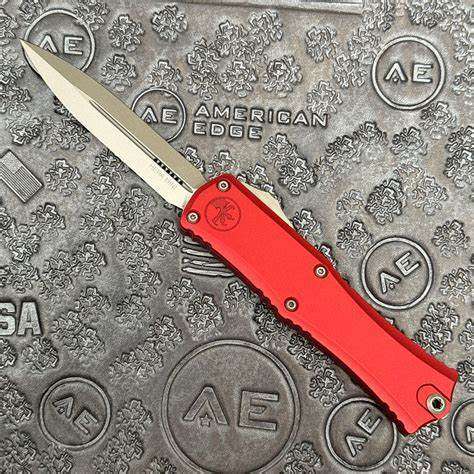 Microtech Hera® II Mini D/E Red Stonewash Standard  1702M-10RD