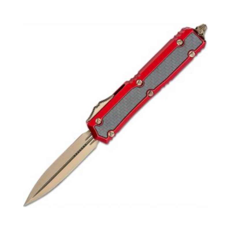 Microtech Makora Bronze Carbon Fiber 206-13RDCFIS