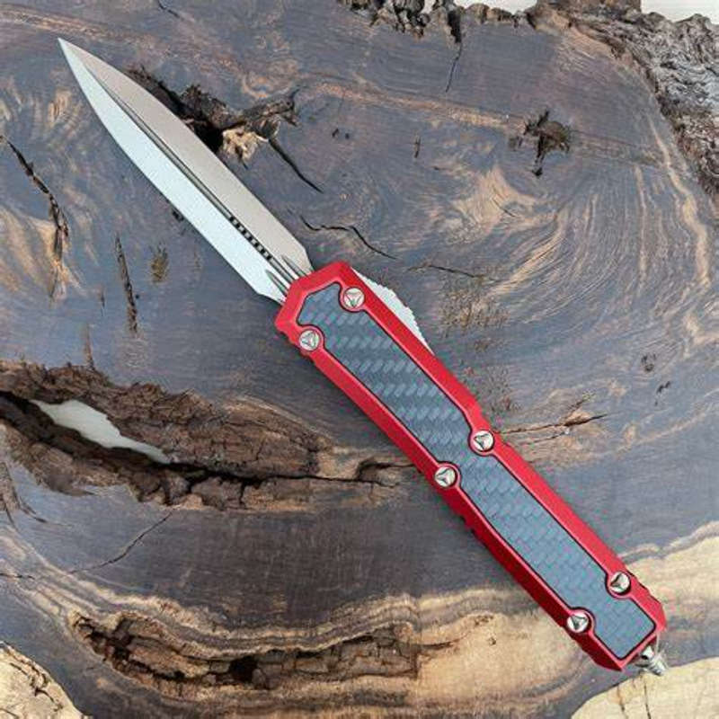 Microtech Makora Bronze Carbon Fiber 206-13RDCFIS