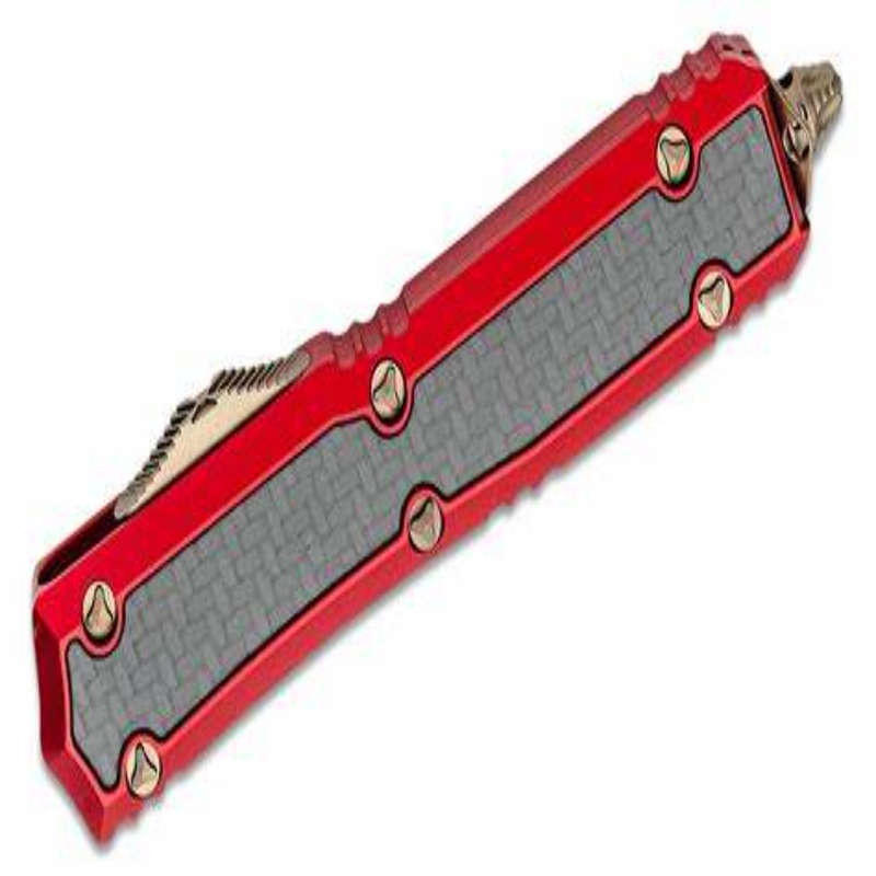 Microtech Makora Bronze Carbon Fiber 206-13RDCFIS