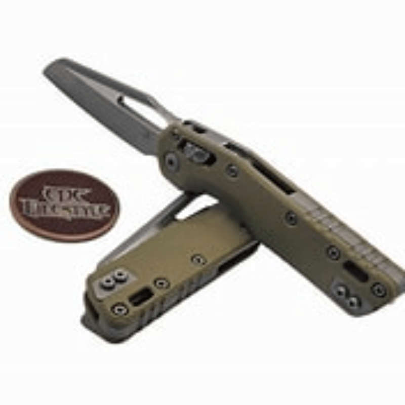 Microtech MSI® S/E Fluted G-10 OD Green Apocalyptic® Standard  210-10APFLGTOD
