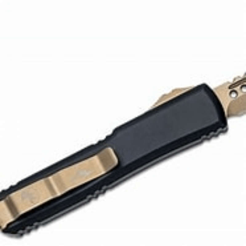 Microtech Signature Series 119-13 Ultratech OTF Bronze DLC Two-Tone Hellhound Tanto Blade
