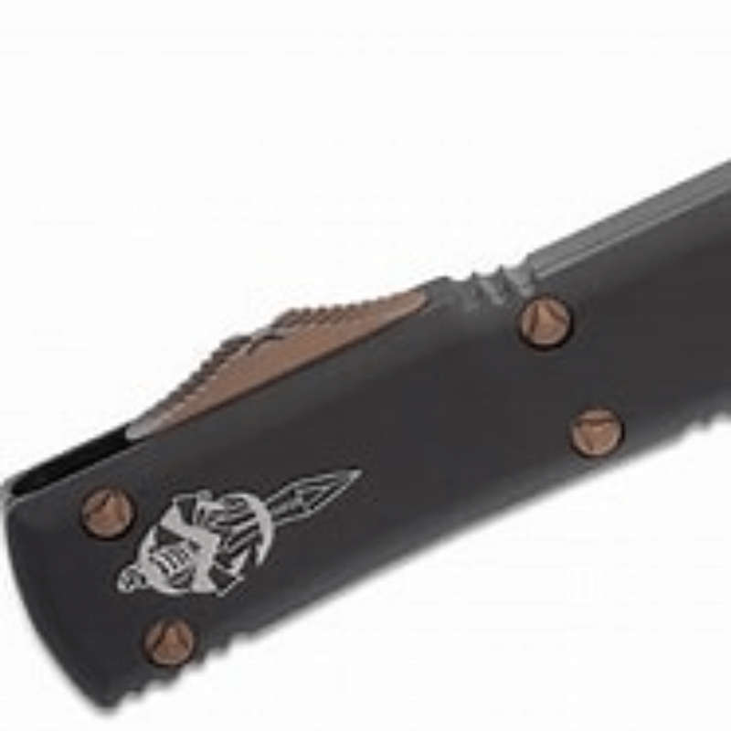 Microtech Signature Series 119-13 Ultratech OTF Bronze DLC Two-Tone Hellhound Tanto Blade