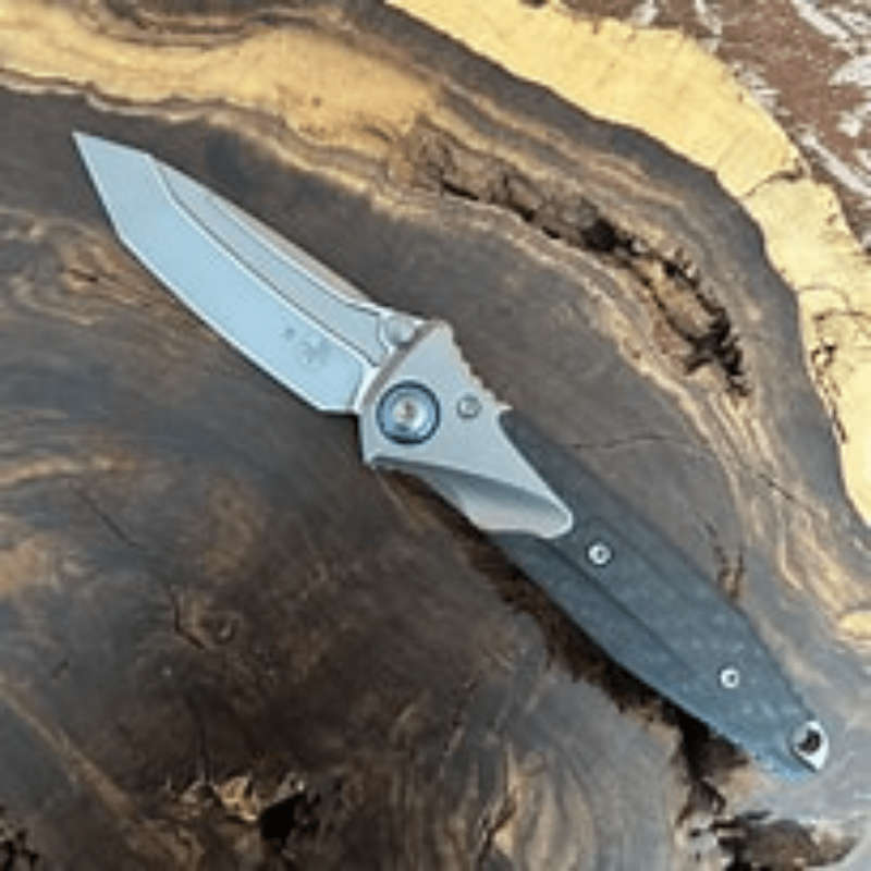 Microtech Socom Bravo Mini T/E Titanium Handle Bead Blast Part Serr Blue Ti Pivot Collar Carbon F...