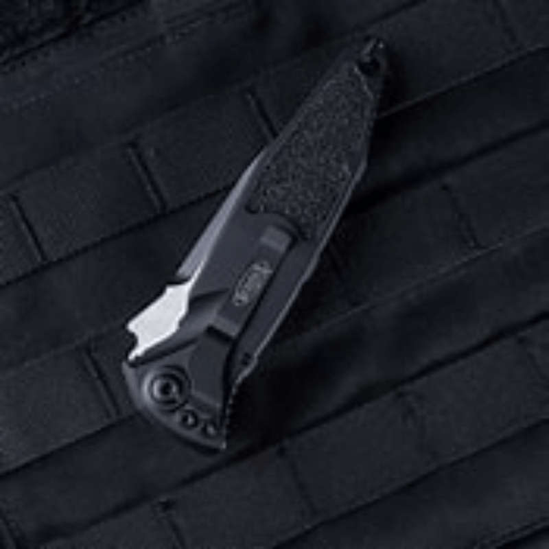 Microtech Socom Elite S/E-M Black Tactical Partial Serrated  160-2T