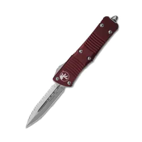 MICROTECH TROODON D/E MERLOT HANDLE  138-12MR