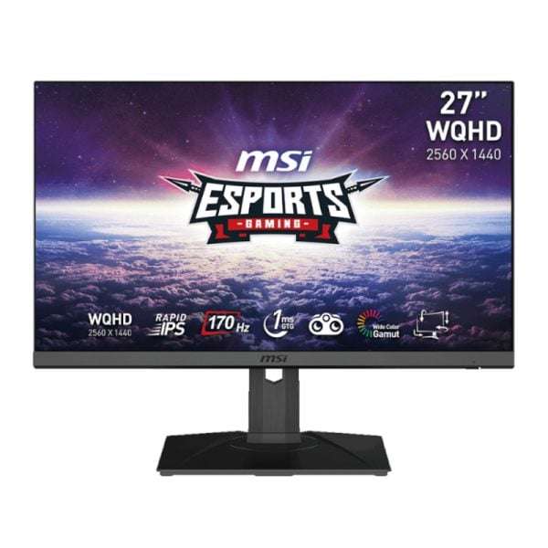 MSI G272QPF 27" Gaming Monitor 2560 x 1440 QHD 170Hz G-Sync Compatible
