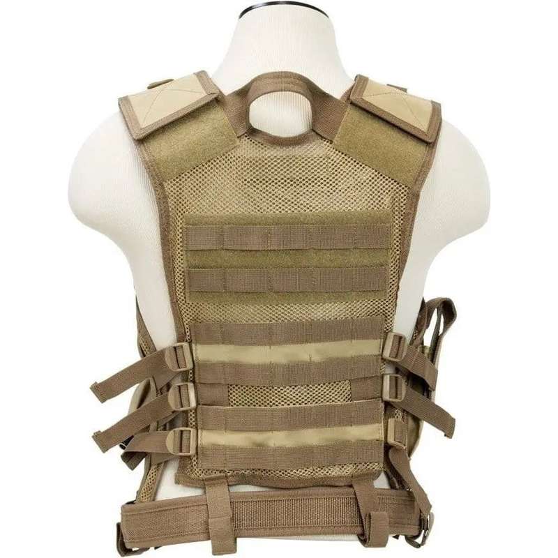 NcStar Vism Tactical Vest [Med-2Xl] - Tan