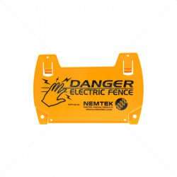 Nemtek Electric Fence Warning Sign Large EF43-2 - Durable High-Visibility Safety Sign