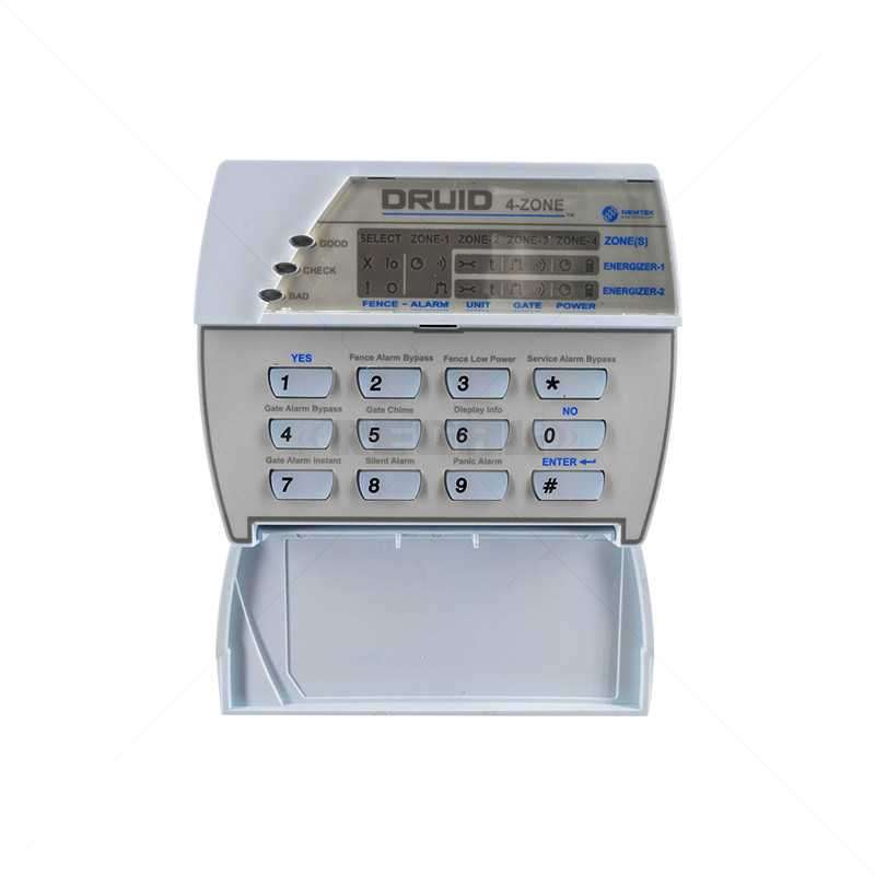 Nemtek 4 Zone LCD Keypad EF50-4 for 2 Zone DRUID Fence Energizers