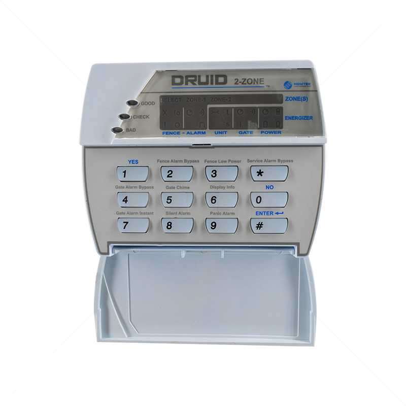 Nemtek DRUID Keypad 2 Zone EF50-3 for Fence Energizer Control