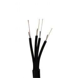 Nemtek 4 Core HT Slimline Cable 100m Black EF19-4 - Durable Multi-Wire Fence Cable