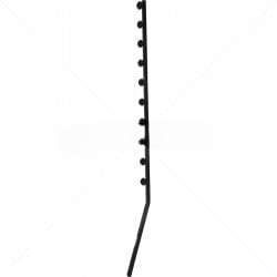 Nemtek Fence Pole 10 Line Angled Square Tube Black Electric Fence | EF11-14
