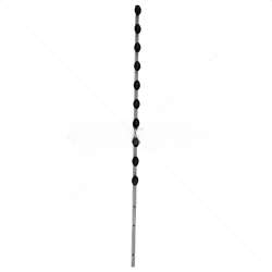 Nemtek 10-Line Jurassic Galv Straight BB Fence Pole - Heavy-Duty Electric Fencing