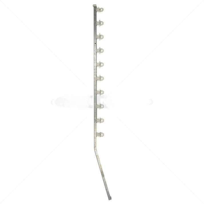 Nemtek 10-Line Jurassic Galvanised Angle WB Fence Pole - Heavy-Duty Electric Fencing