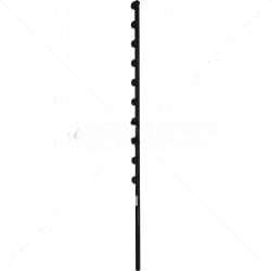 Nemtek Fence Pole 10 Line Straight Square Tube Black Electric Fence | EF11-16
