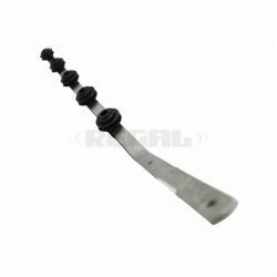 Nemtek Fence Pole 5 Line Angled Flat Bar Galvanised BB | EF09-2