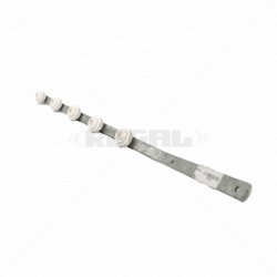Nemtek Fence Pole 5 Line Angled Flat Bar Galvanised WB | EF09-4