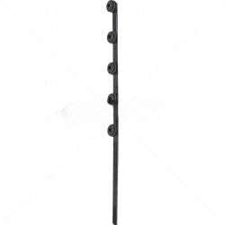 Nemtek Fence Pole 5 Line Flat Bar Black Electric Fence Post | EF09-1
