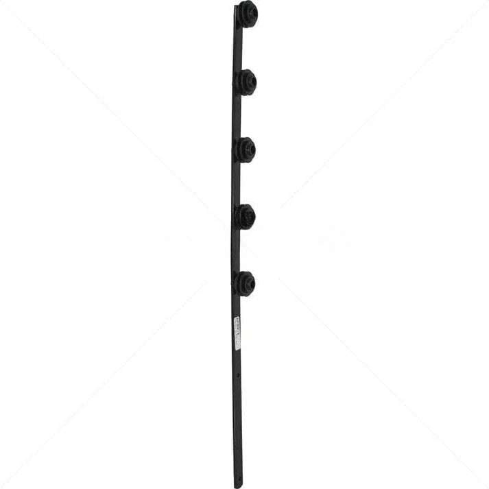 Nemtek Fence Pole 5 Line Flat Bar Black Electric Fence Post | EF09-1