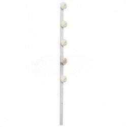 Nemtek Fence Pole 5 Line Flat Bar Galvanised Powder Coated WB | EF09-9
